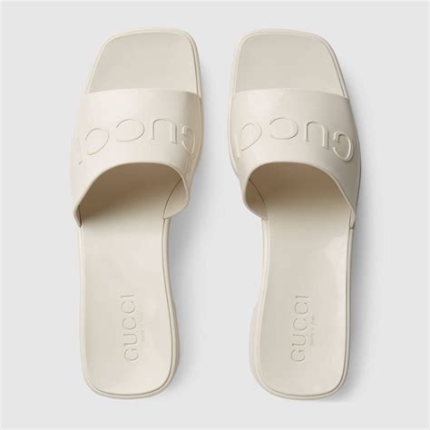 womens rubber slide sandal gucci|Gucci rubber sandals sale.